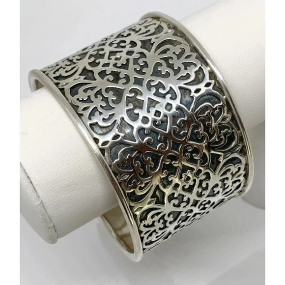 Silpada Sterling Silver Intricate Filigree Cuff - Picture 1 of 4